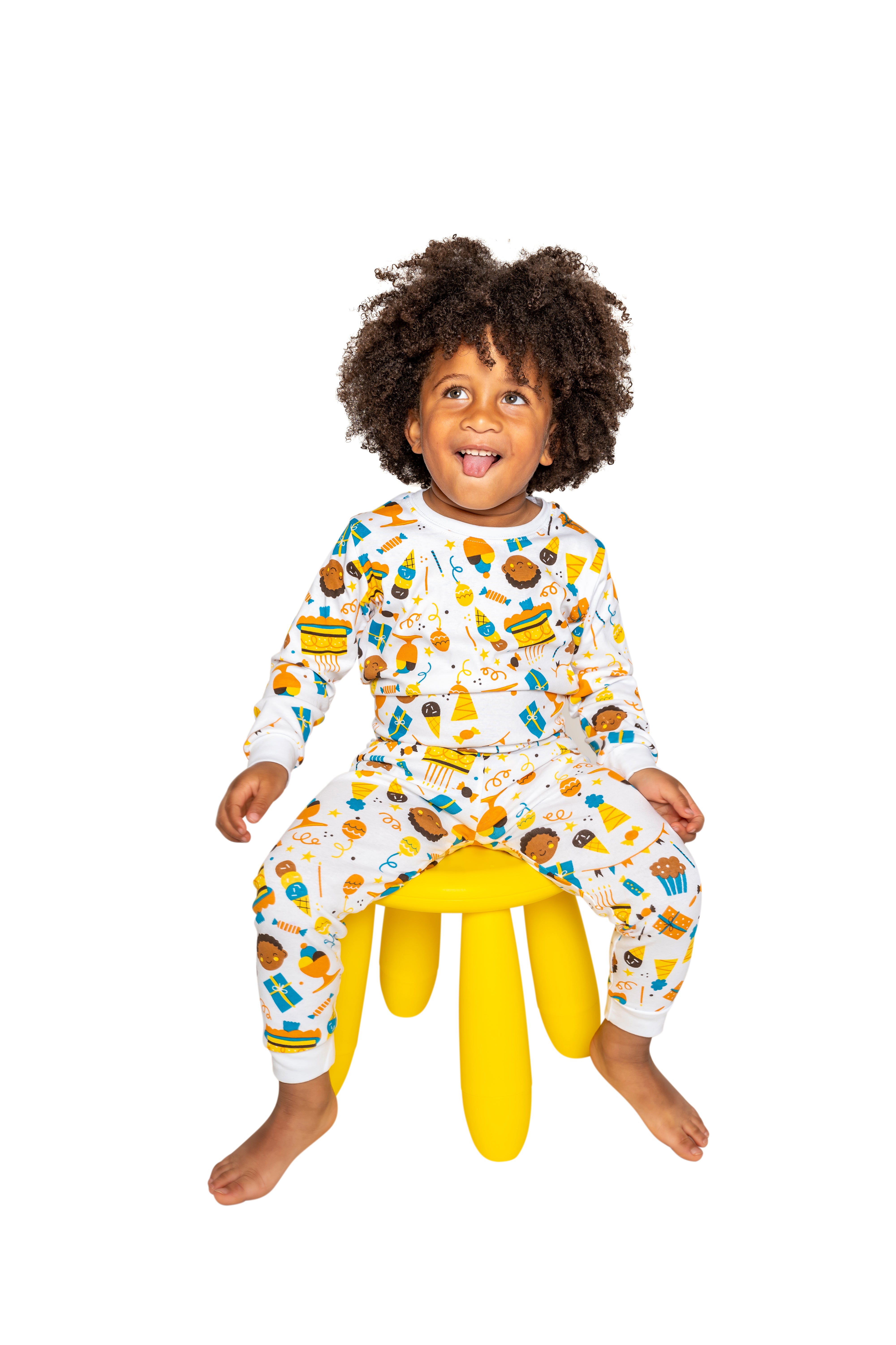 Happy Birthday Boy Knit Zippy Pajamas