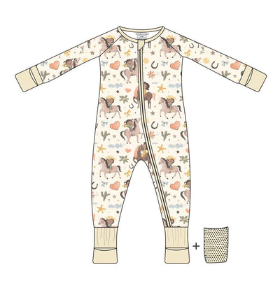 Cowboy Dreams Zip One Piece Sleepy Bamboo Set