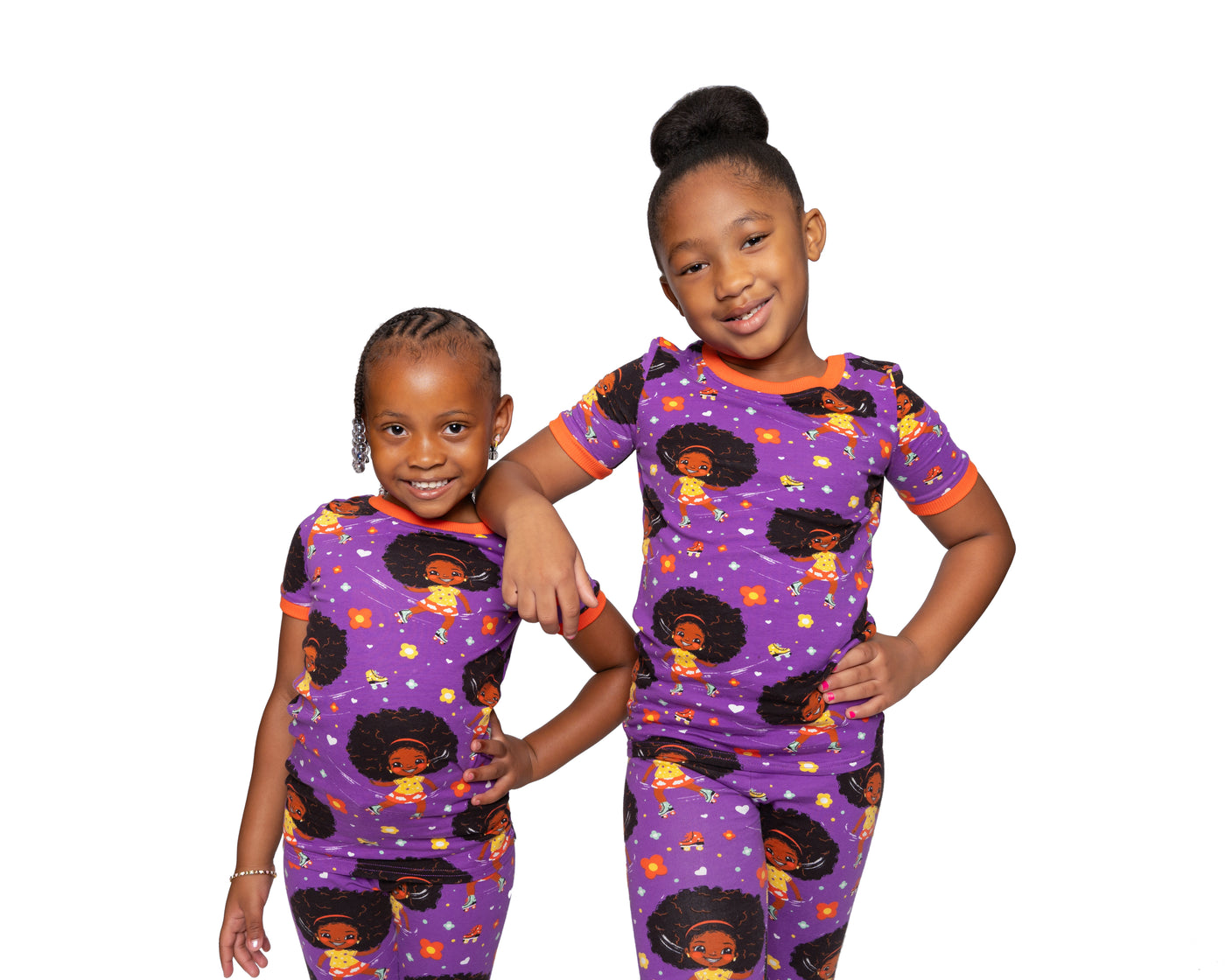 Roller Dream Queen PJ Set Snug Fit Pajamas Set Girls Toddler Size 4T - 12