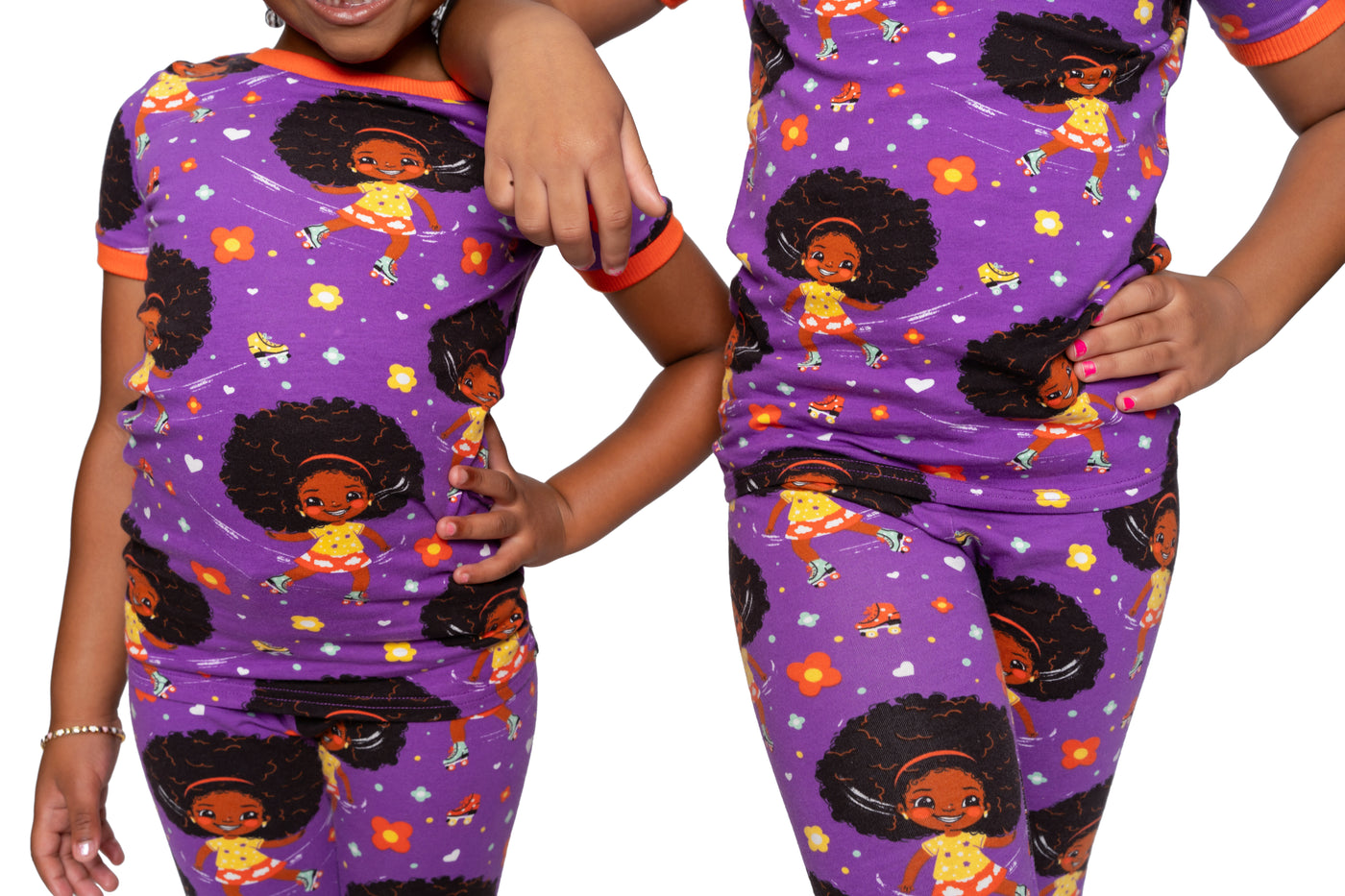 Roller Dream Queen PJ Set Snug Fit Pajamas Set Girls Toddler Size 4T - 12