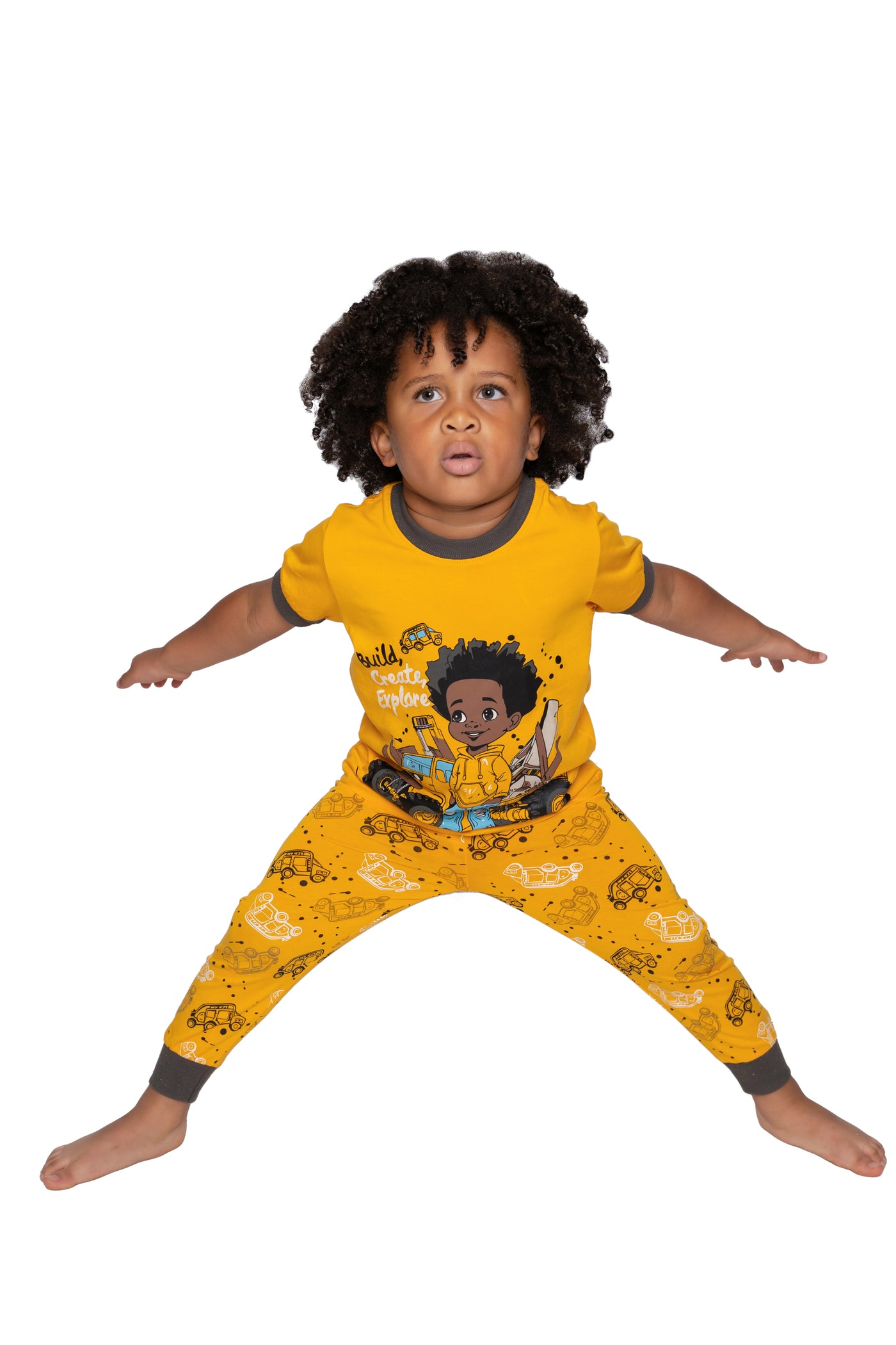 Build, Create and Explore Boys 2 pc Pajama set  size 2T -14