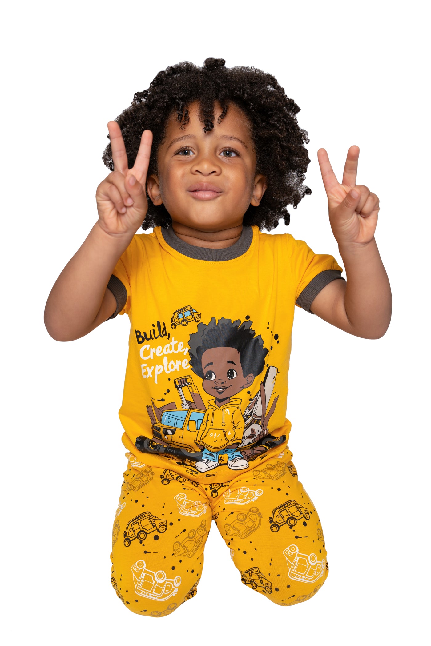 Build, Create and Explore Boys 2 pc Pajama set  size 2T -14