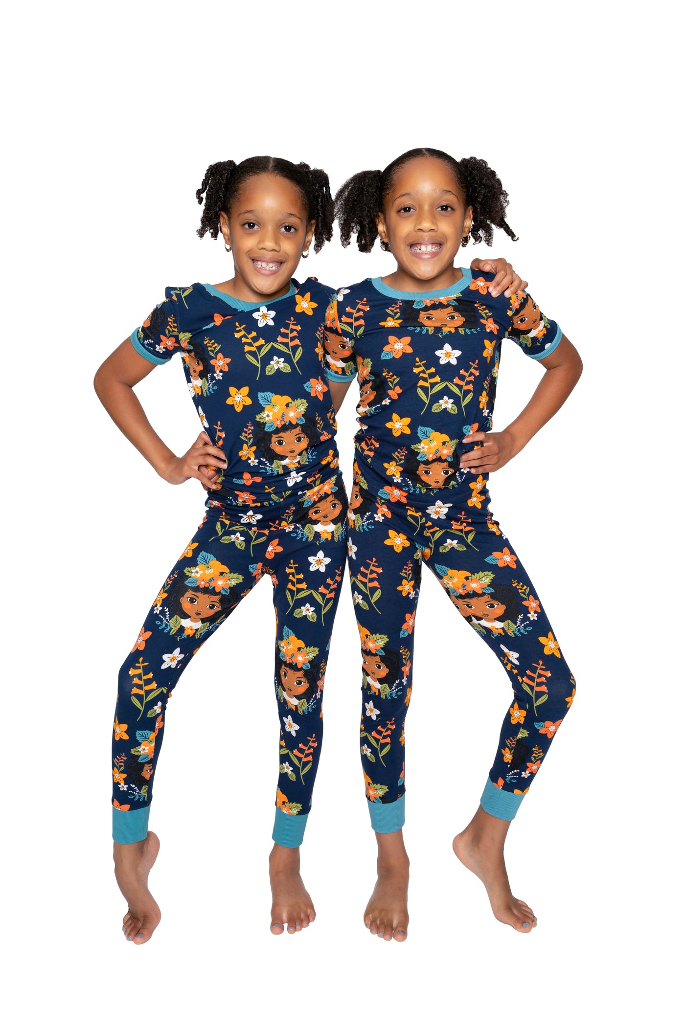 Tropical Flower Dreams GIRL PAJAMA 2 PC SET SIZE TODDLER 2T - 14