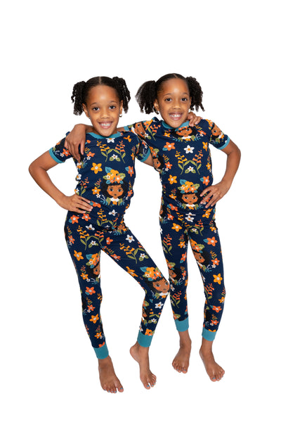 Tropical Flower Dreams GIRL PAJAMA 2 PC SET SIZE TODDLER 2T - 14