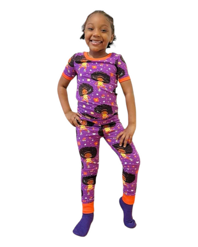 Roller Dream Queen PJ Set Snug Fit Pajamas Set Girls Toddler Size 4T - 12