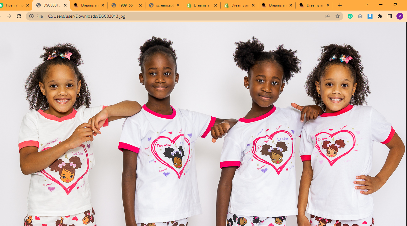 Dreams and Jammies Girls Sleepwear Pajamas