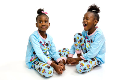 Princess Castle Long Sleeve Girl 2PC Pajama Set