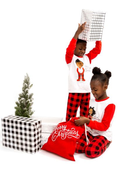Christmas  Girl Kid 2-Piece Pajamas Size Toddler 2T -8