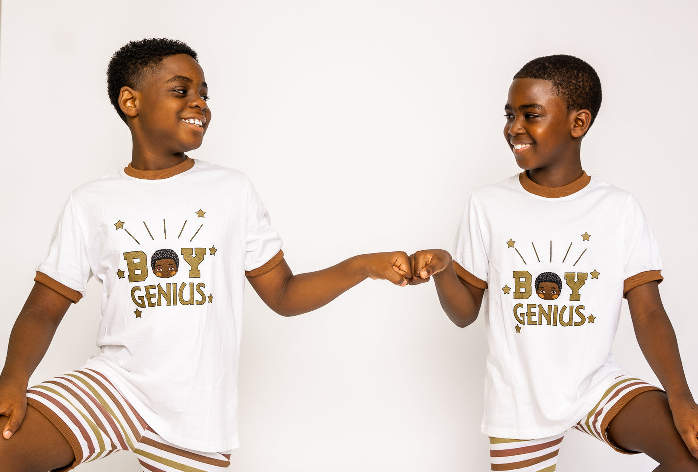 BOY GENIUS 2 PC Pajama Set Shorts Toddler Size 2T -14