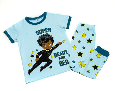 Superhero Ready for Bed Kids Boys Pajama 2 pc set size Toddler 2T - 14