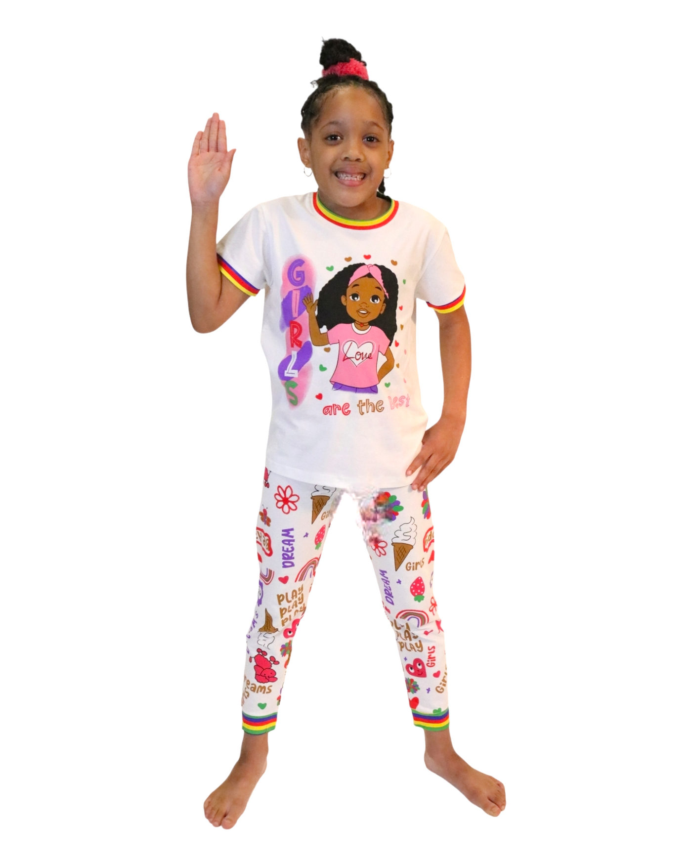GIRLS ARE THE BEST PAJAMA 2 PC SET GIRL TODDLER 2T - 14